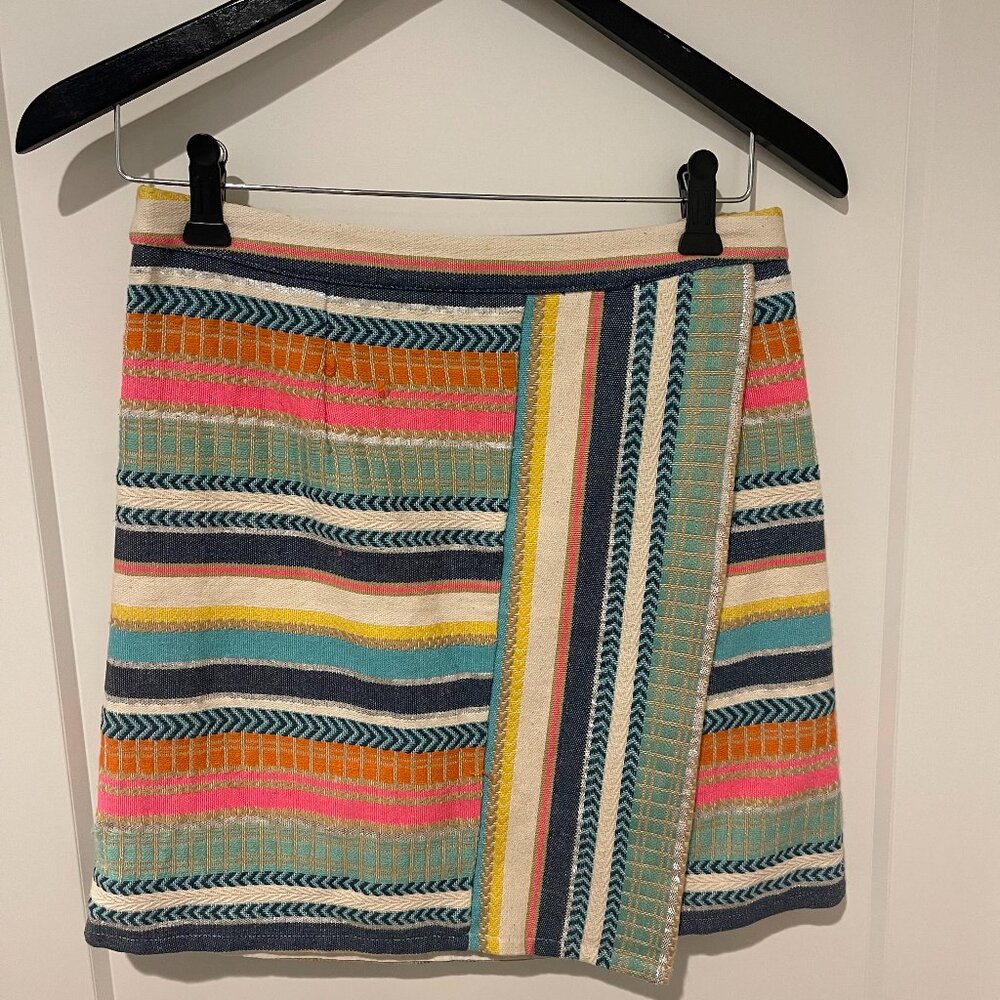 Ark & Co Cotton Faux Wrap Skirt E40